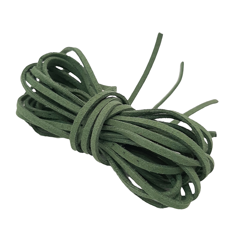 шнур искусственная замша зеленый 1м 