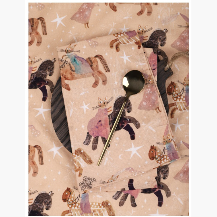 CatSH полотенце  "Принцессы на лошадках"