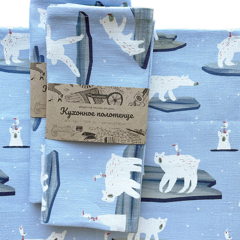 CatSH полотенце "Мишки на Севере"