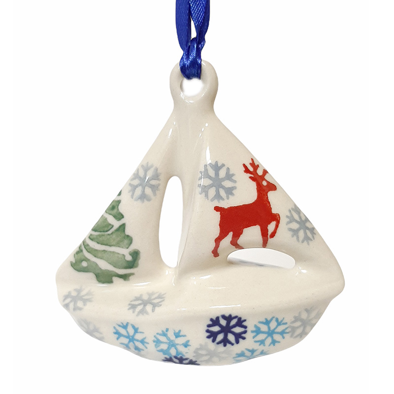 новогодняя игрушка кораблик