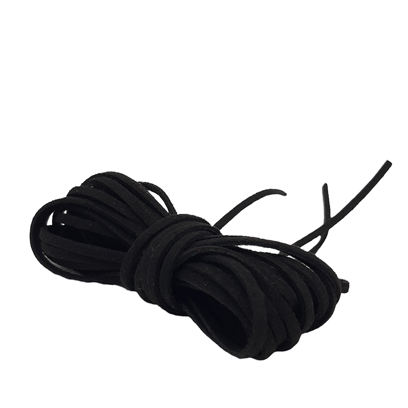 шнур искусственная замша черный 1м 